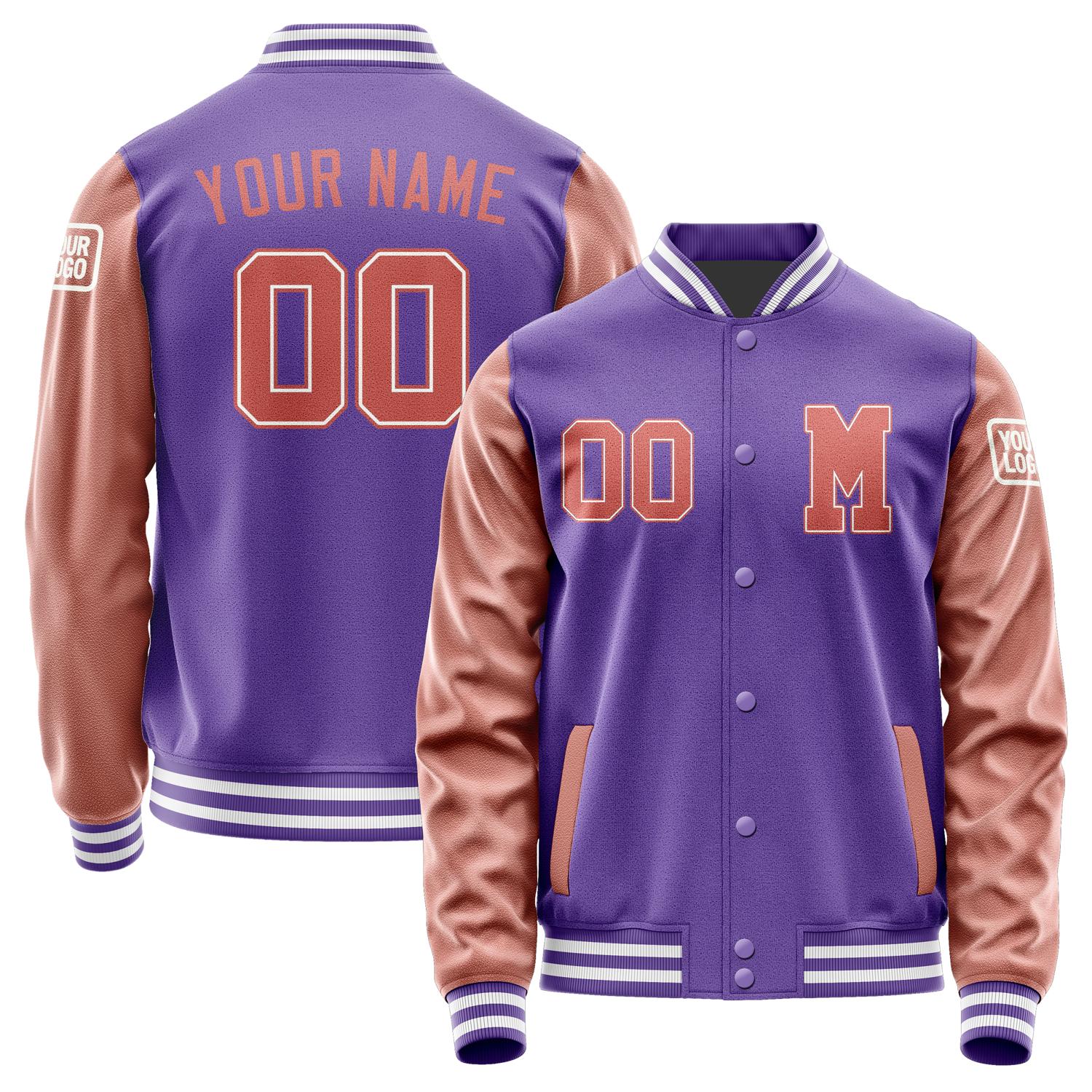 Custom Light Purple Copper Rose Jacket Jb2323292318291818