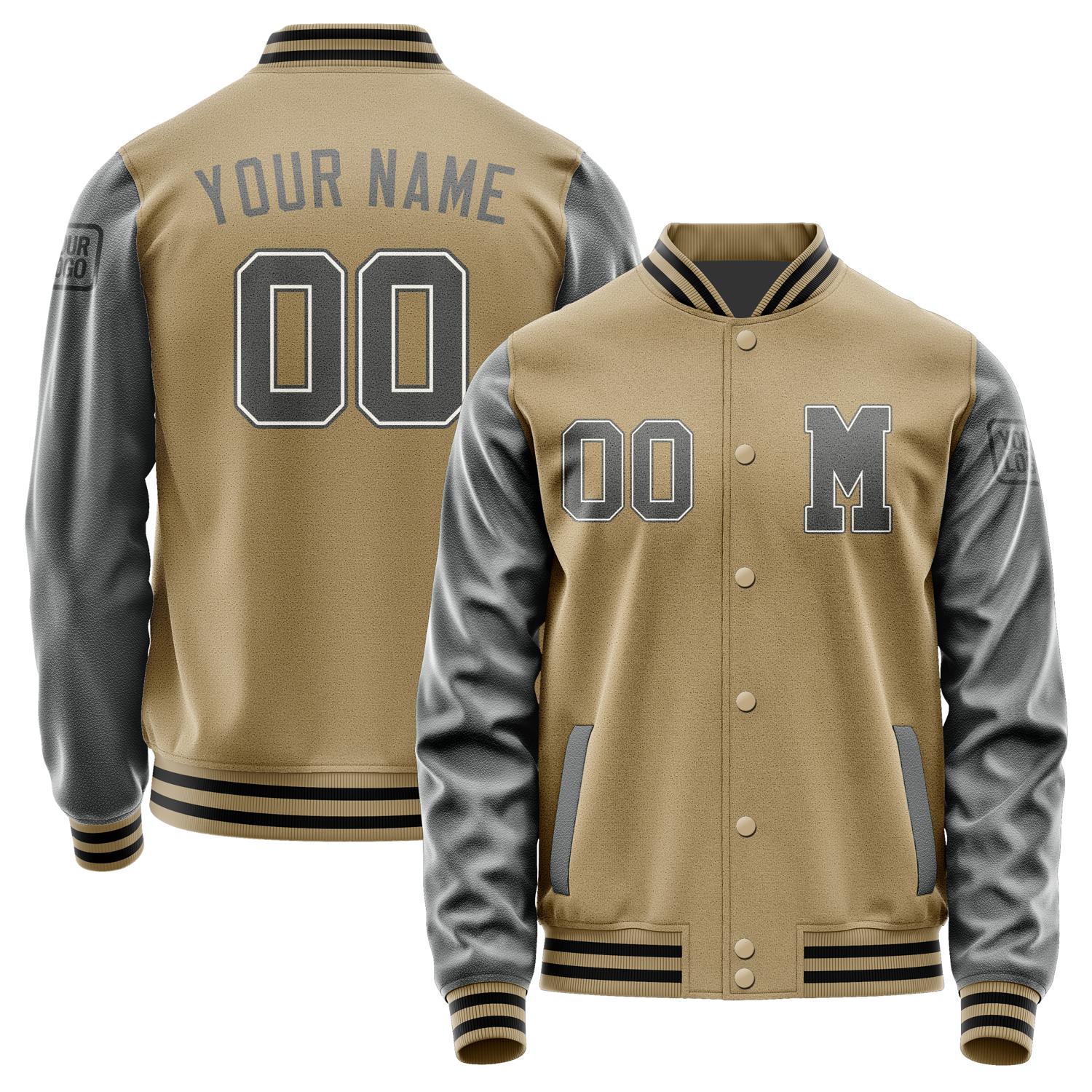 Custom Light Khaki Dark Grey Jacket Jb2525202517201817