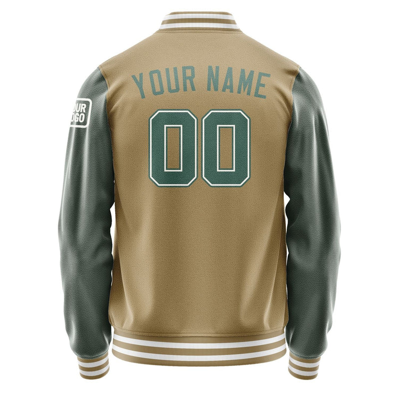 Custom Light Khaki Blue Green Jacket Jb2525272518271818