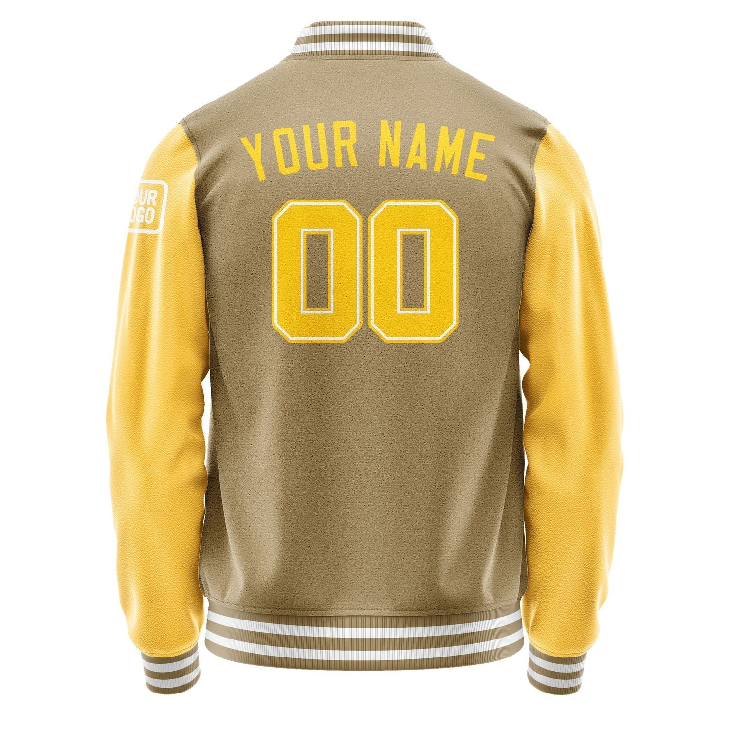 Custom Light Khaki Gold Jacket Jb2525302518301818