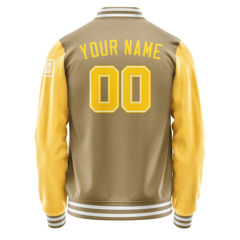 Custom Light Khaki Gold Jacket Jb2525302518301818
