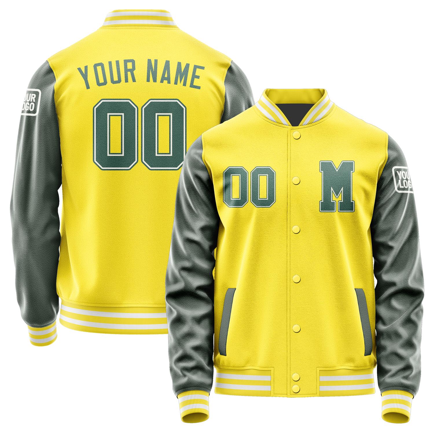 Custom Light Yellow Blue Green Jacket Jb2626272618271818