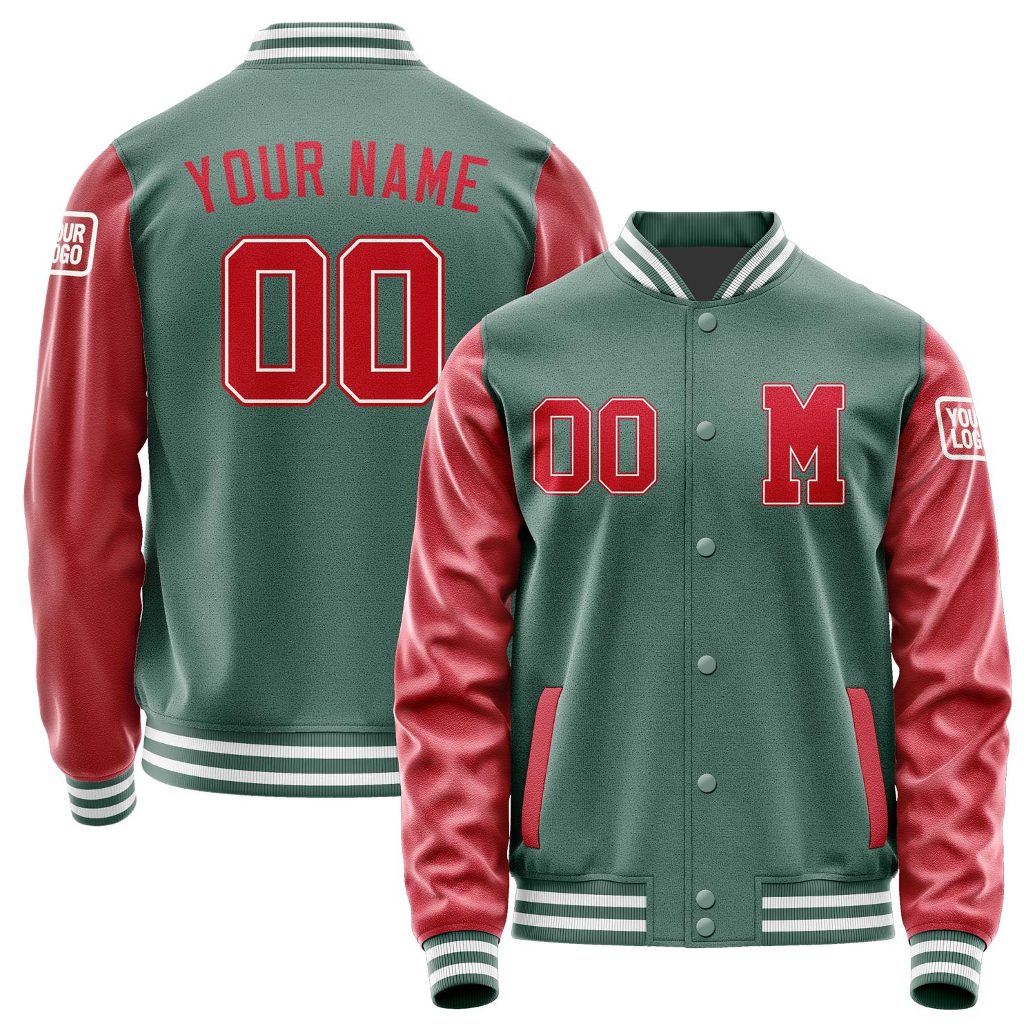 Custom Blue Green Red Jacket Jb2727142718141818