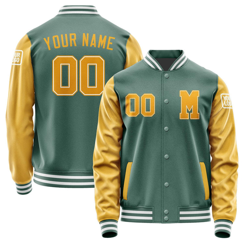Custom Blue Green Yellow Jacket Jb2727192718191818