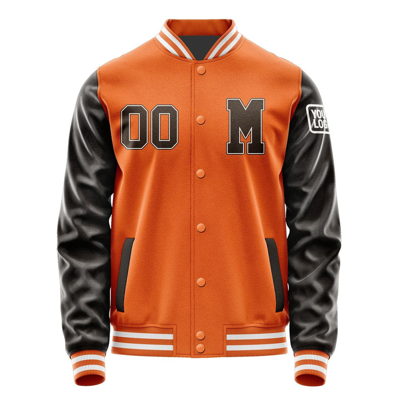 Custom Orange Brown Jacket Jb2828012818011818