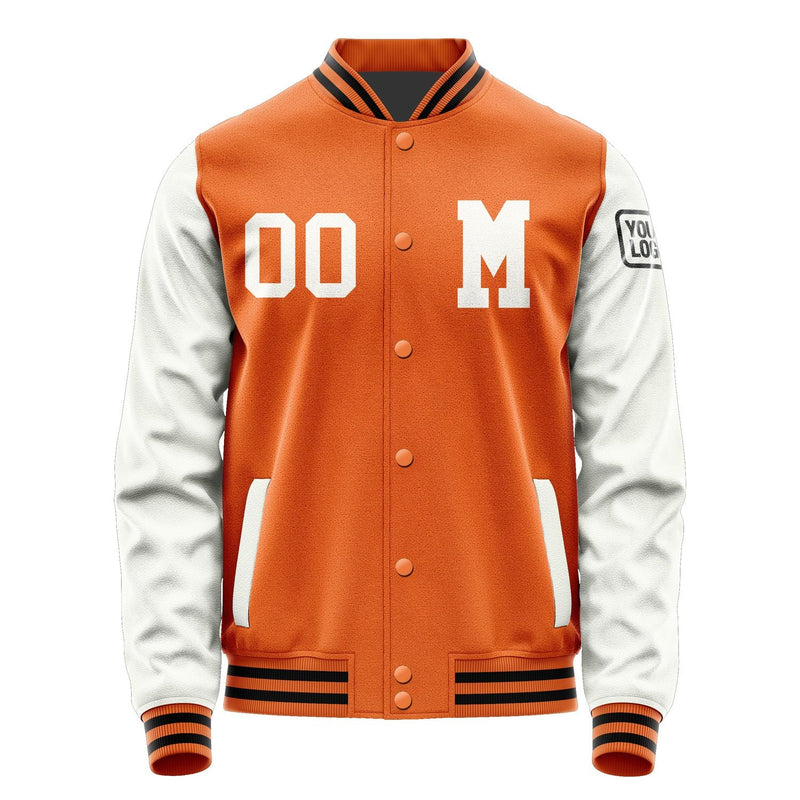 Custom Orange White Jacket Jb2828182817181817