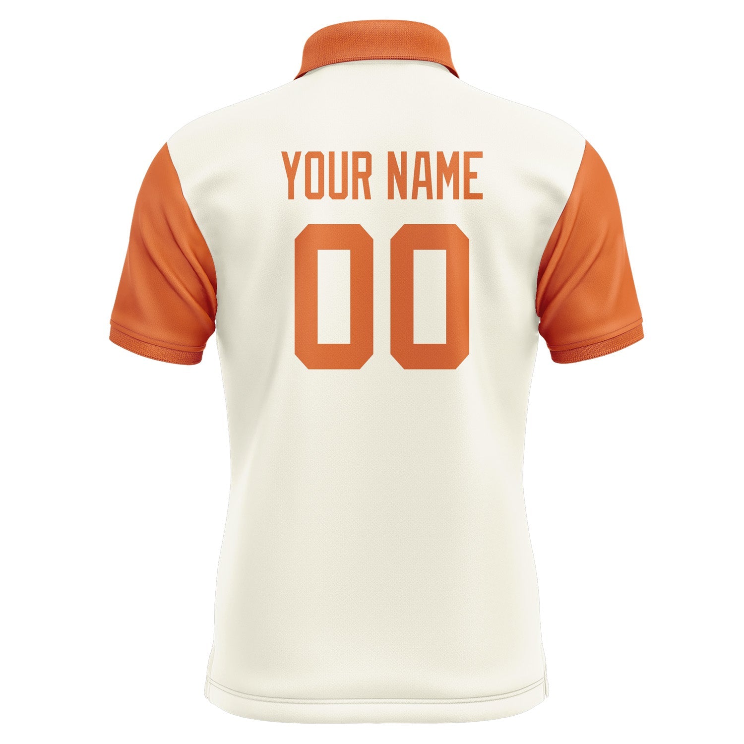 Custom Cream Orange Short-Sleeve Polo Shirt PO032828B128