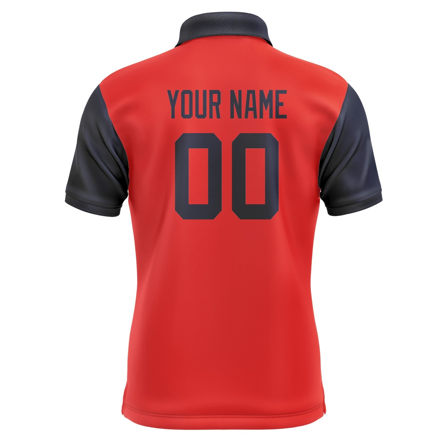 Custom Orange Red Navy Short-Sleeve Polo Shirt PO121111B111