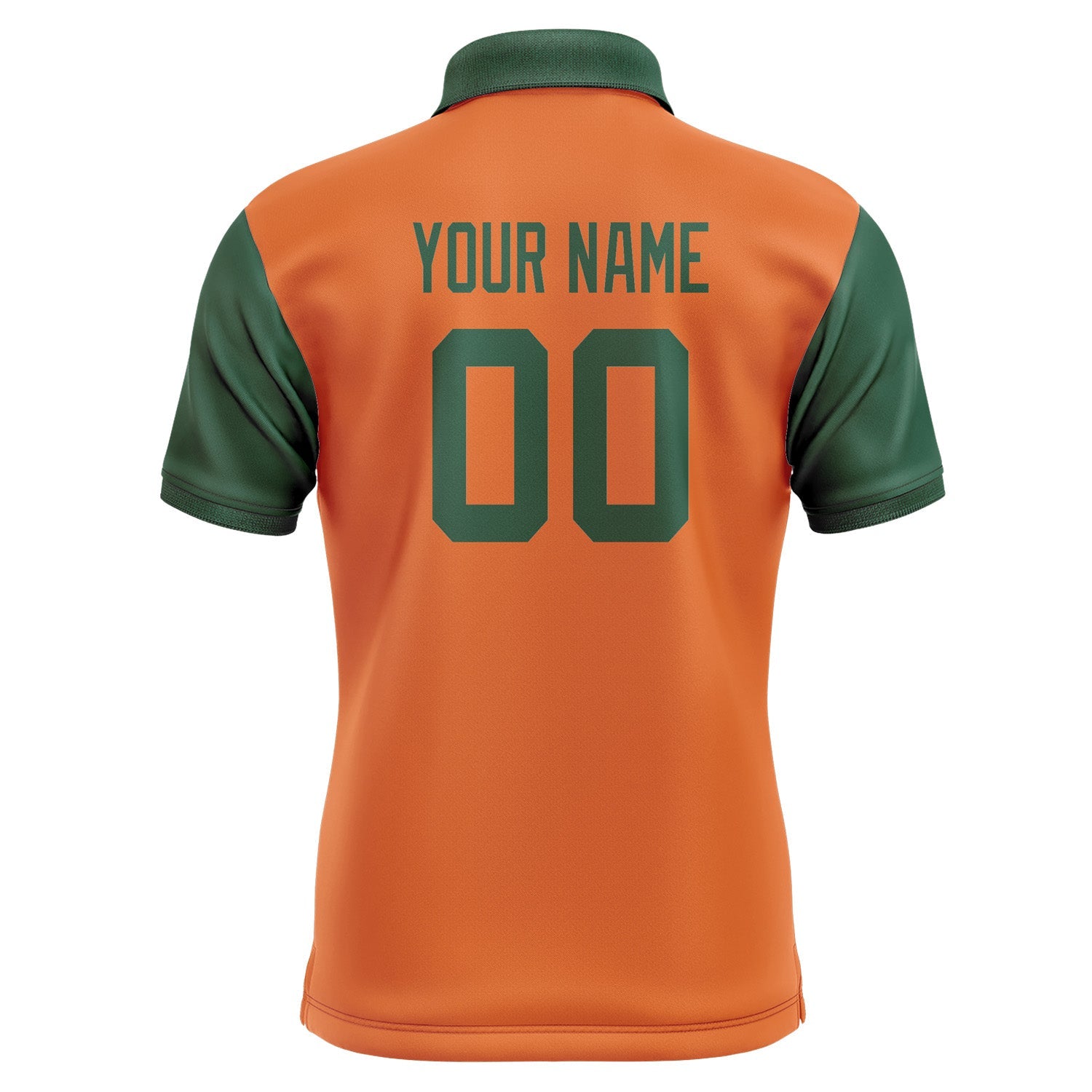 Custom Orange Green Short-Sleeve Polo Shirt PO280505B105