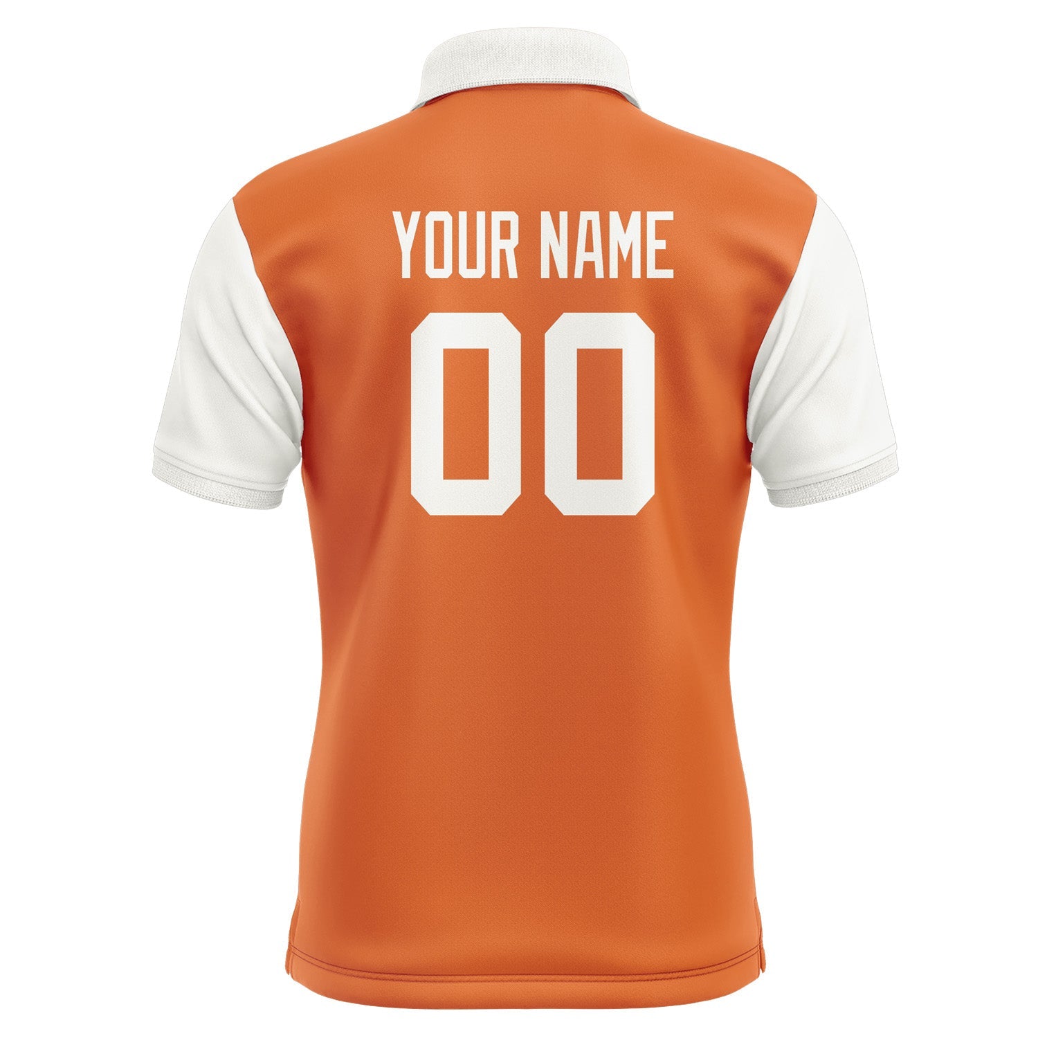 Custom Orange White Short-Sleeve Polo Shirt PO281818B118